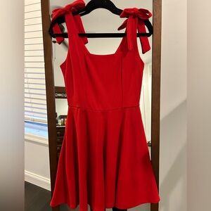 Red dress tie shoulder. Worn once.